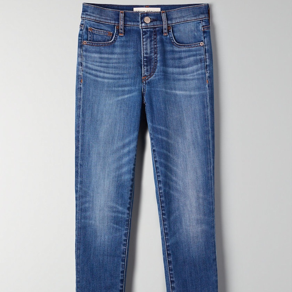Denim Forum Mid-Rise Skinny Jeans